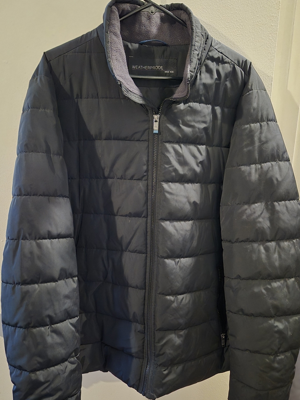 Weatherproof Dark Gray Quilted Puffer Jacket